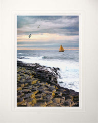 Co Antrim - Waters Edge Giants Causeway Unframed 60x47.5