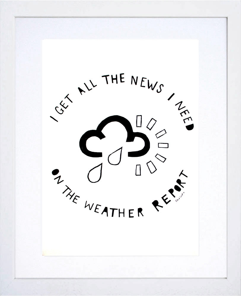 Other - Weather Report White Frame