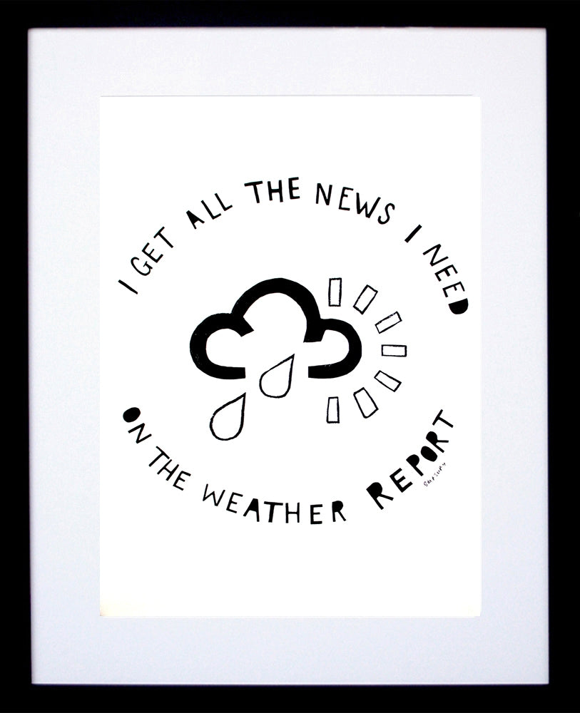 Other - Weather Report Black Frame