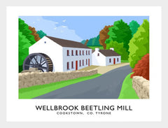 Co Tyrone - Wellbrook Beetling Mill-40 x 30-White Box Frame (No Mount)