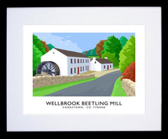 Co Tyrone - Wellbrook Beetling Mill-40 x 30-Black Box Frame (With Mount)