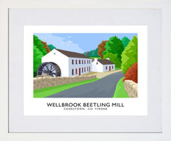 Co Tyrone - Wellbrook Beetling Mill-40 x 30-White Box Frame (With Mount)