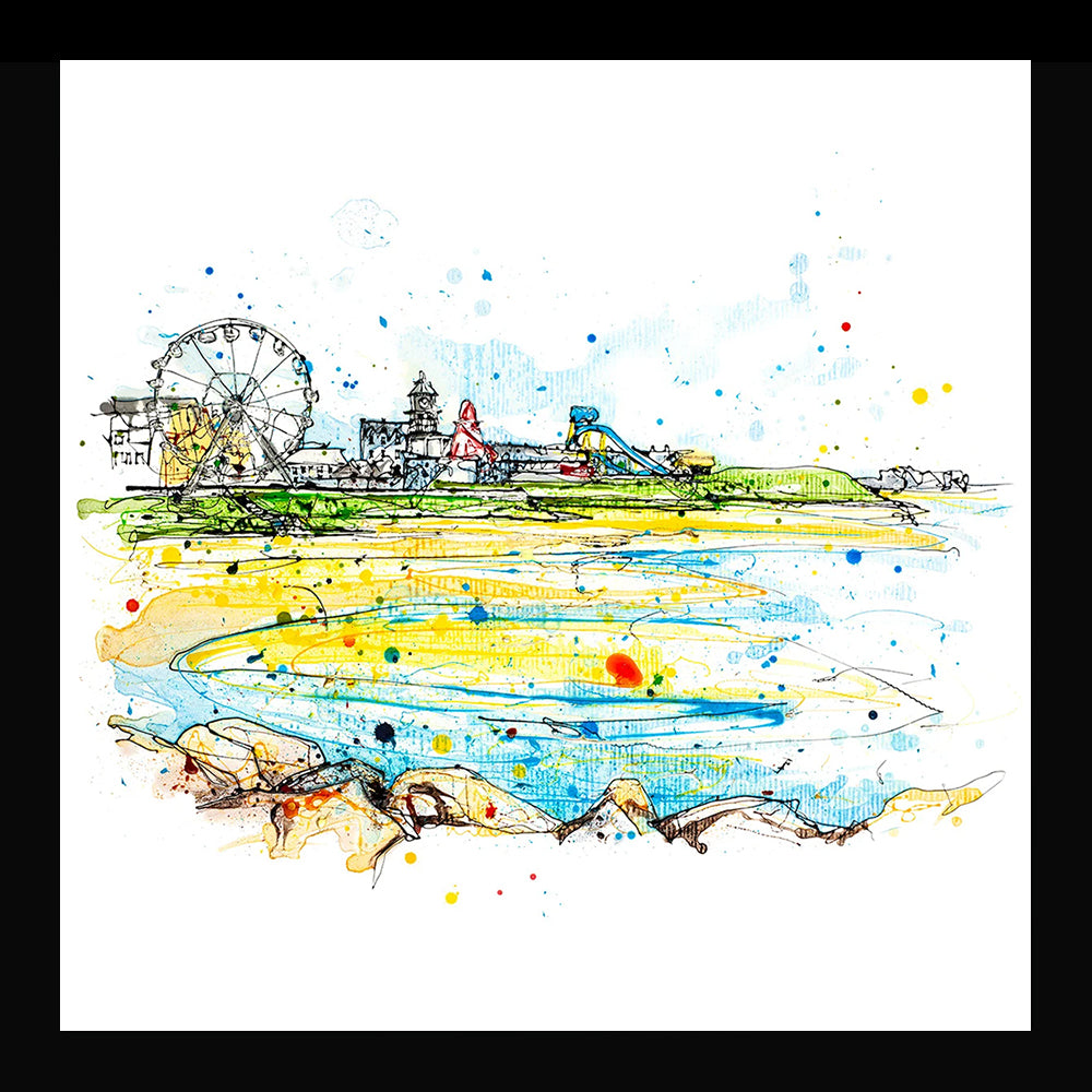 Print Open Edition Landscape - West Strand, Portrush