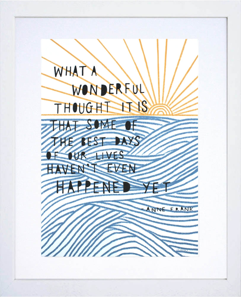 Other - What A Wonderful Thought White Frame
