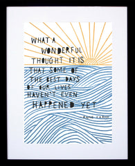 Other - What A Wonderful Thought Black Frame