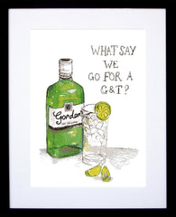 Drinks Gin - Gordons Frame Black