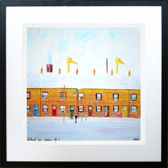 What Ya Doing Mr? Framed 40 x 40