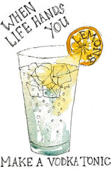 Drinks Vodka - Vodka and Lemons Unframed