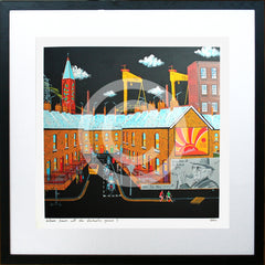 Print - Where Have All The Rebels Gone?-40 x 40-Black Box Frame