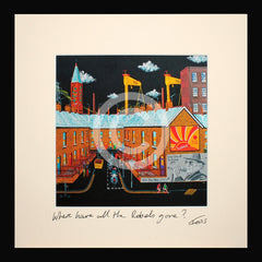 Print - Where Have All The Rebels Gone?-15 x 15-Small Flat Black Frame