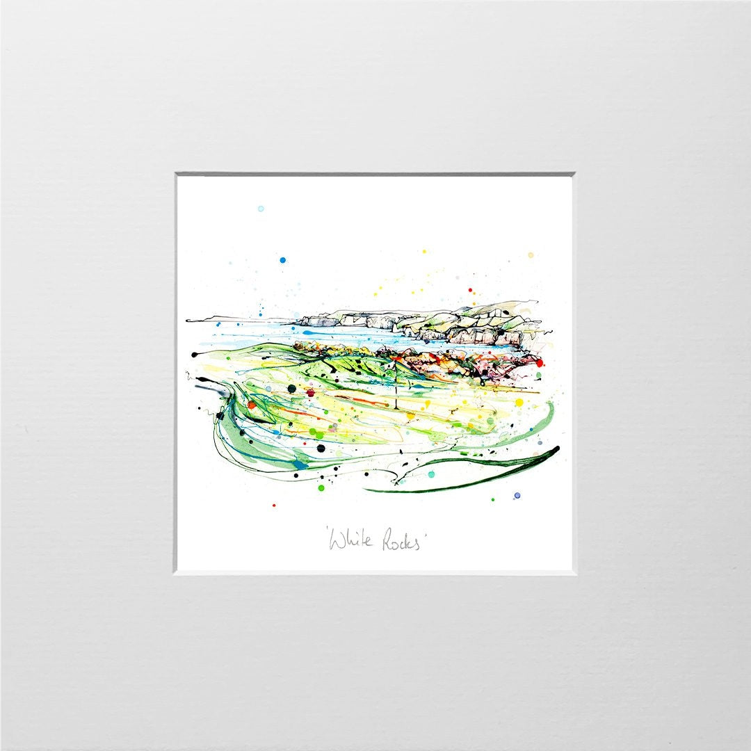 Print Open Edition Golf - Royal Portrush Whiterocks-12 x 12-Unframed