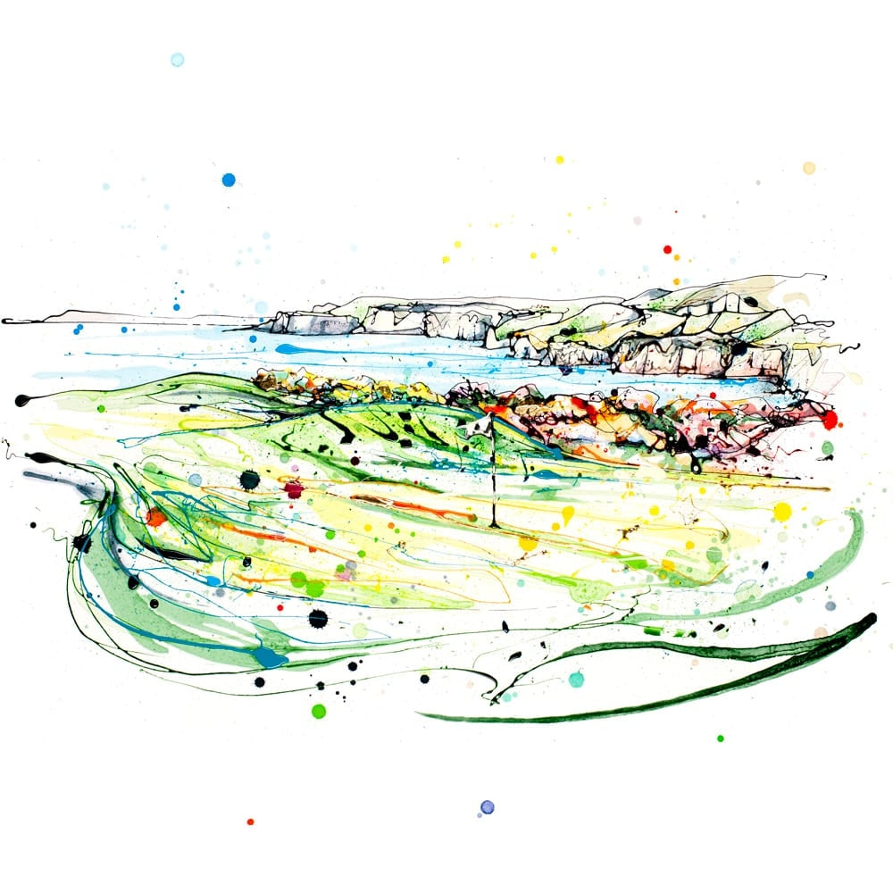 Print Open Edition Golf - Royal Portrush Whiterocks-30 x 30-Unframed