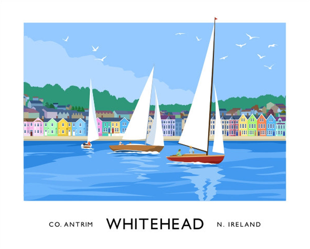 Co Antrim - Whitehead Seafront Unframed 70x50