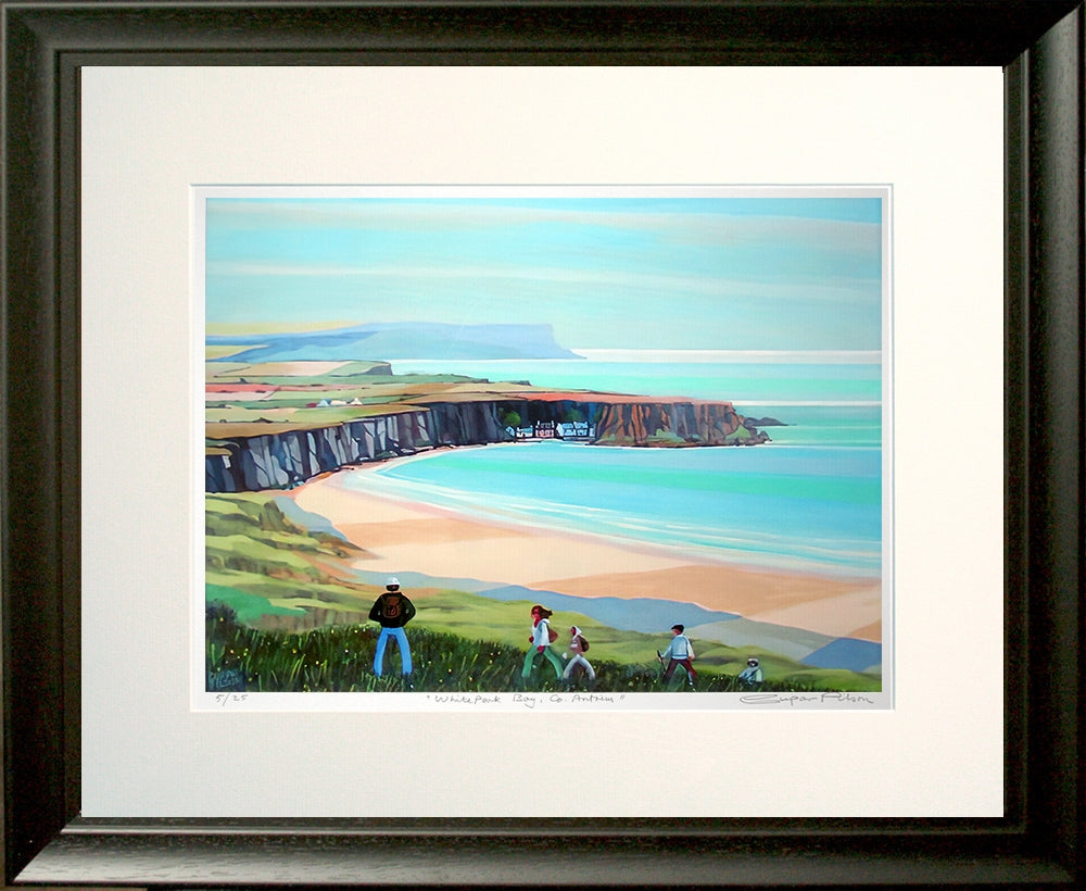 Print - White Park Bay Black Frame