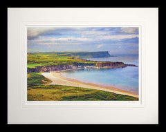 Co Antrim - Whitepark Bay and Benbane Head Flat Black Frame