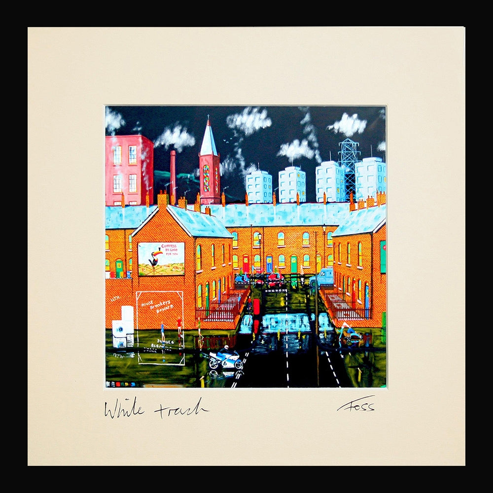 White Trash Framed 15 x 15