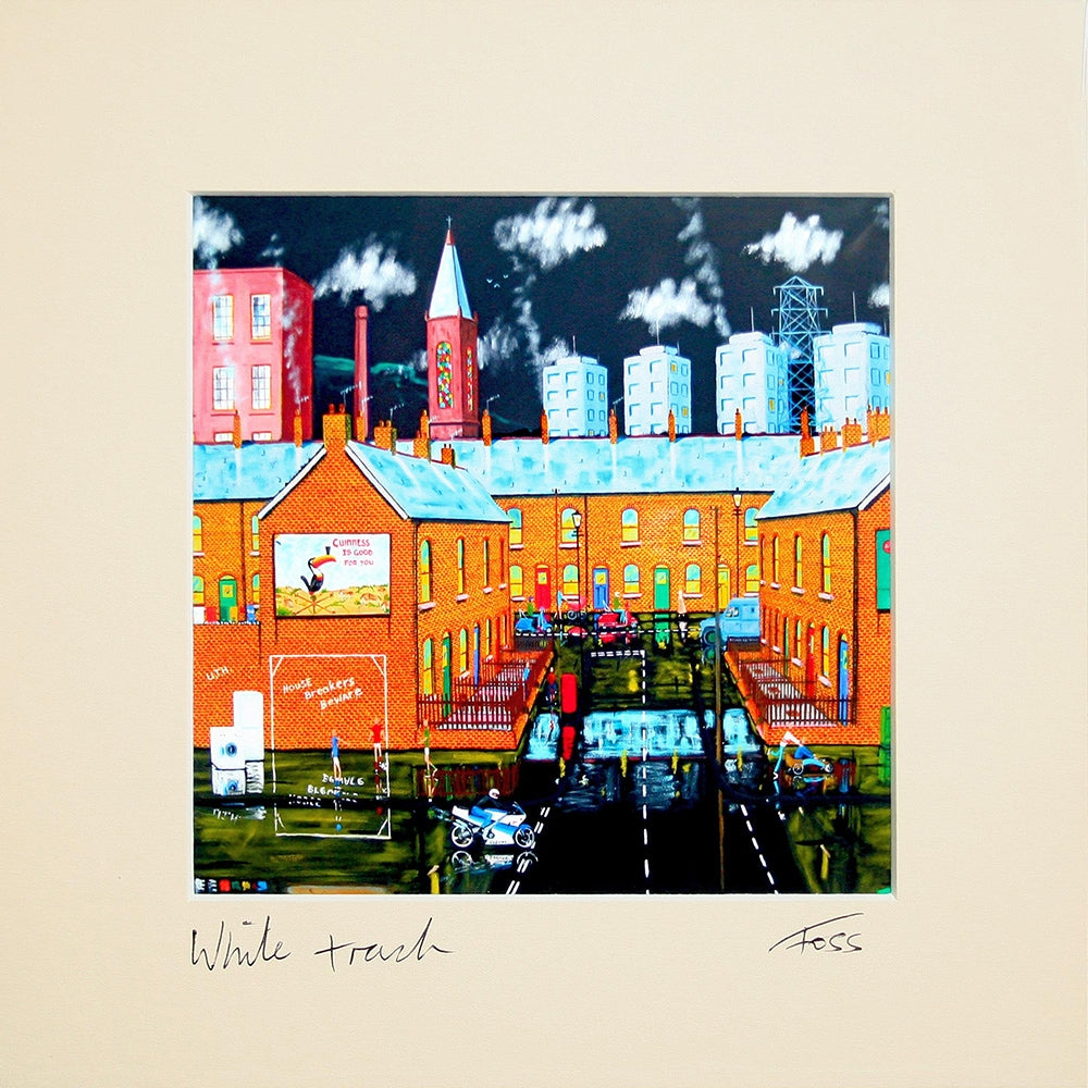 White Trash Unframed 15 x 15