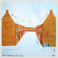 Who's Guarding the Bony? Unframed 40 x 40