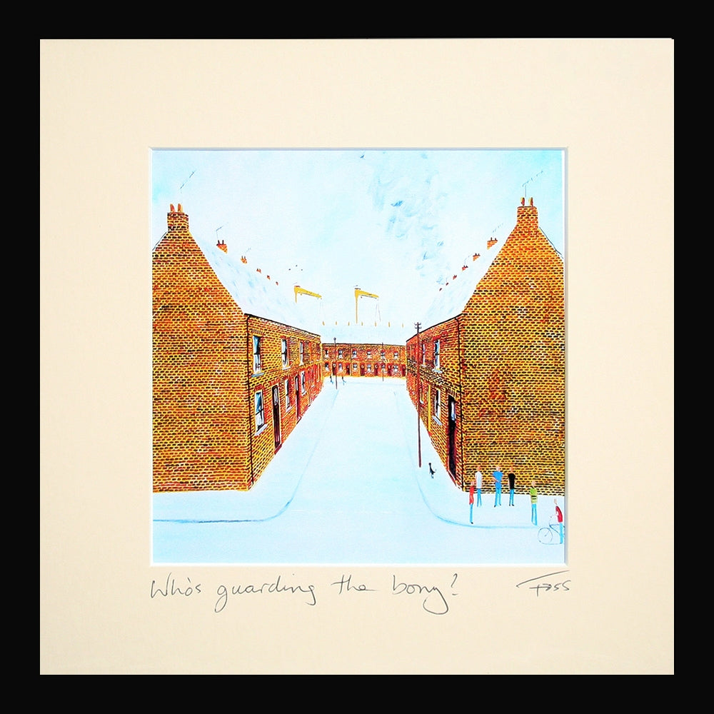 Who's Guarding the Bony? Framed 15 x 15