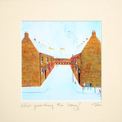 Who's Guarding the Bony? Unframed 15 x 15