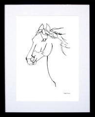 Animals Horse - Wild Horse Black Frame