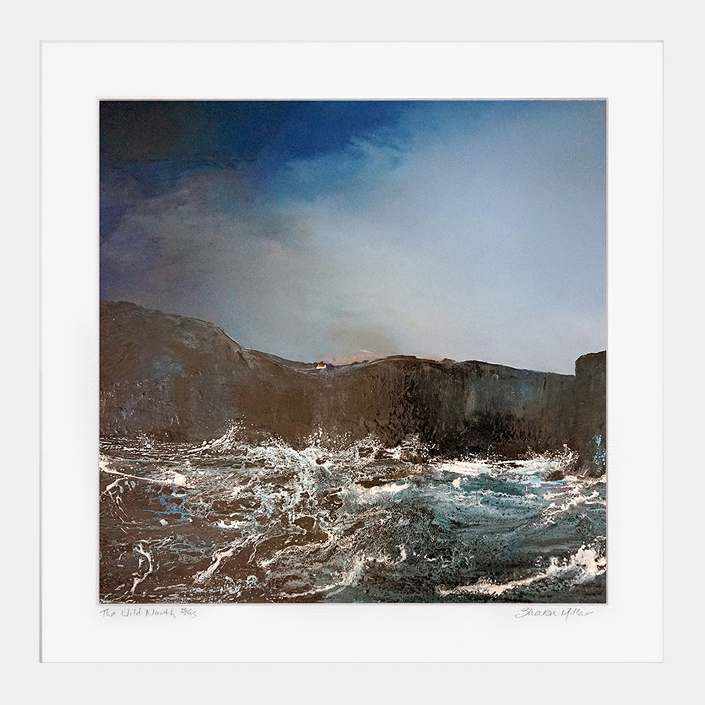 Print - The Wild North White Frame