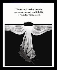 William Shakespeare - Dreams Black Box Frame