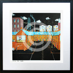 Print - William The Conker 40 x 40-Black Box Frame