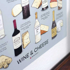 Wine And Cheese In Grey