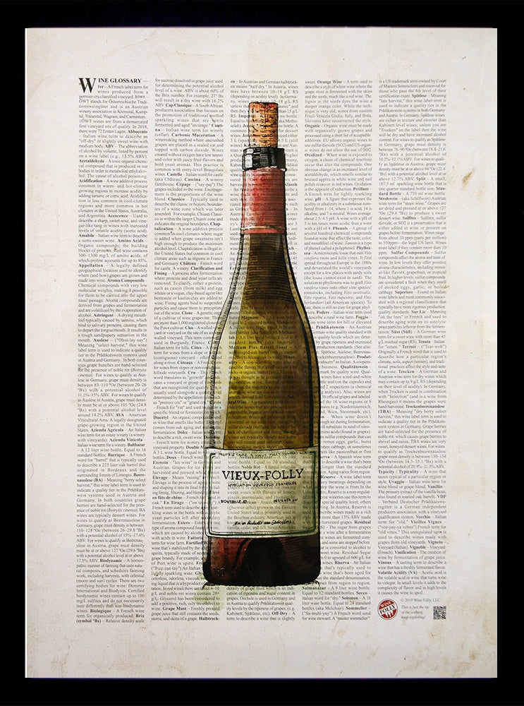 Wine Glossary Black Frame