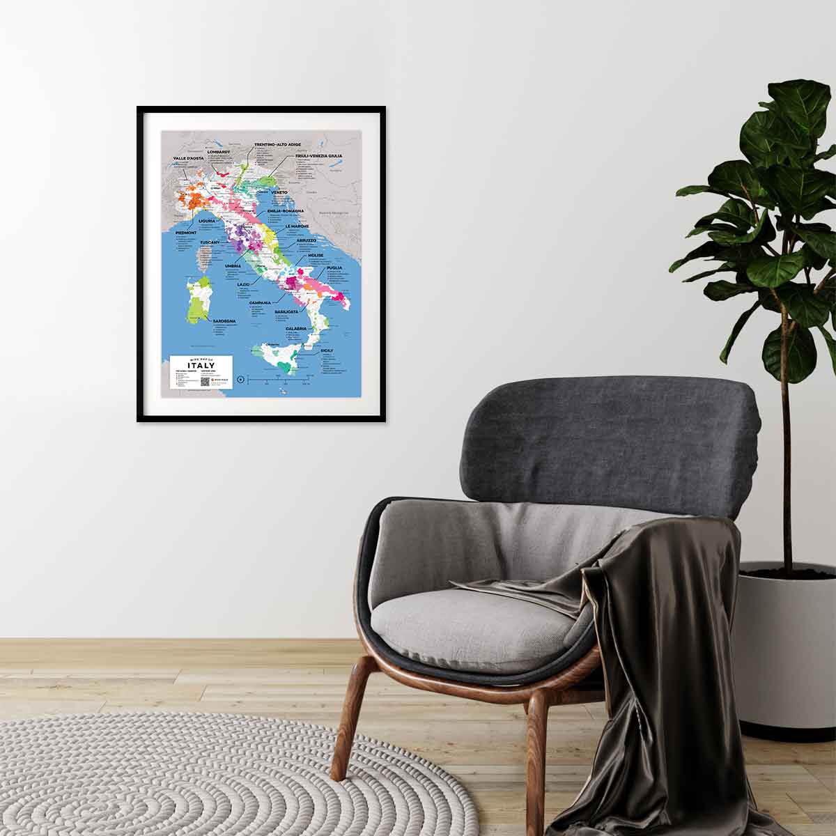 Wine Map - Italy