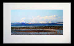 Co Down - Winter Glory The Mournes From Greyabbey Flat Black Frame