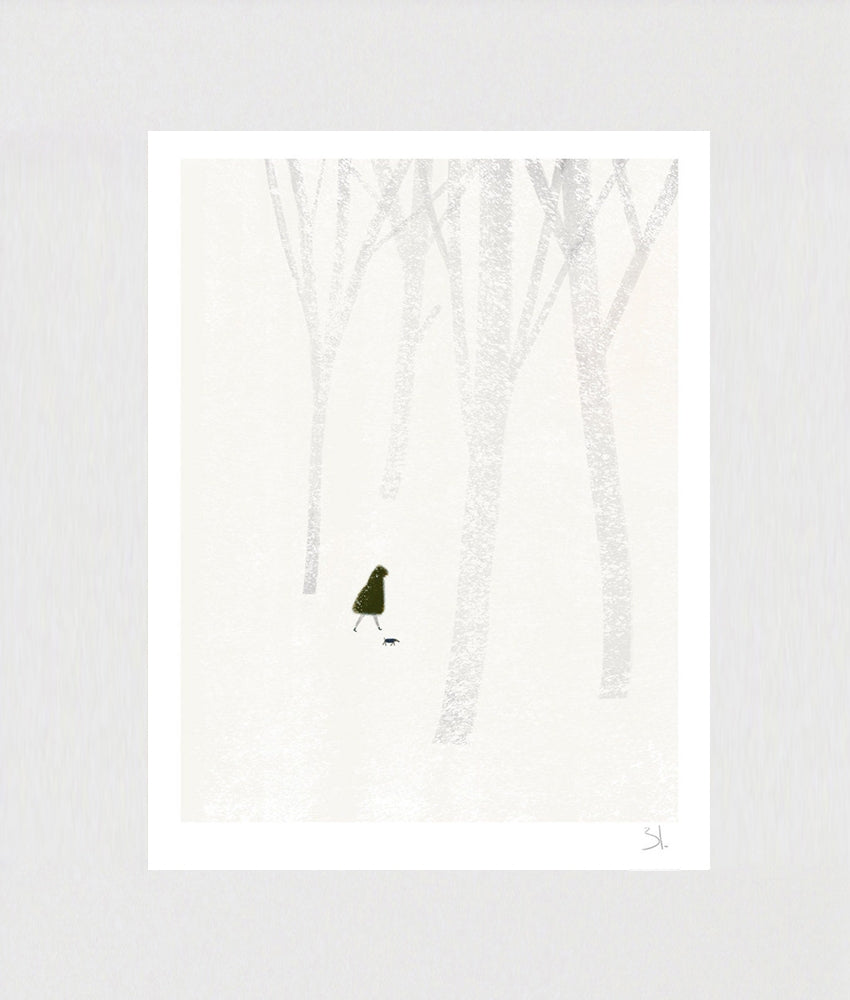 Winter Stroll Unframed