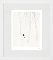 Winter Stroll White Frame