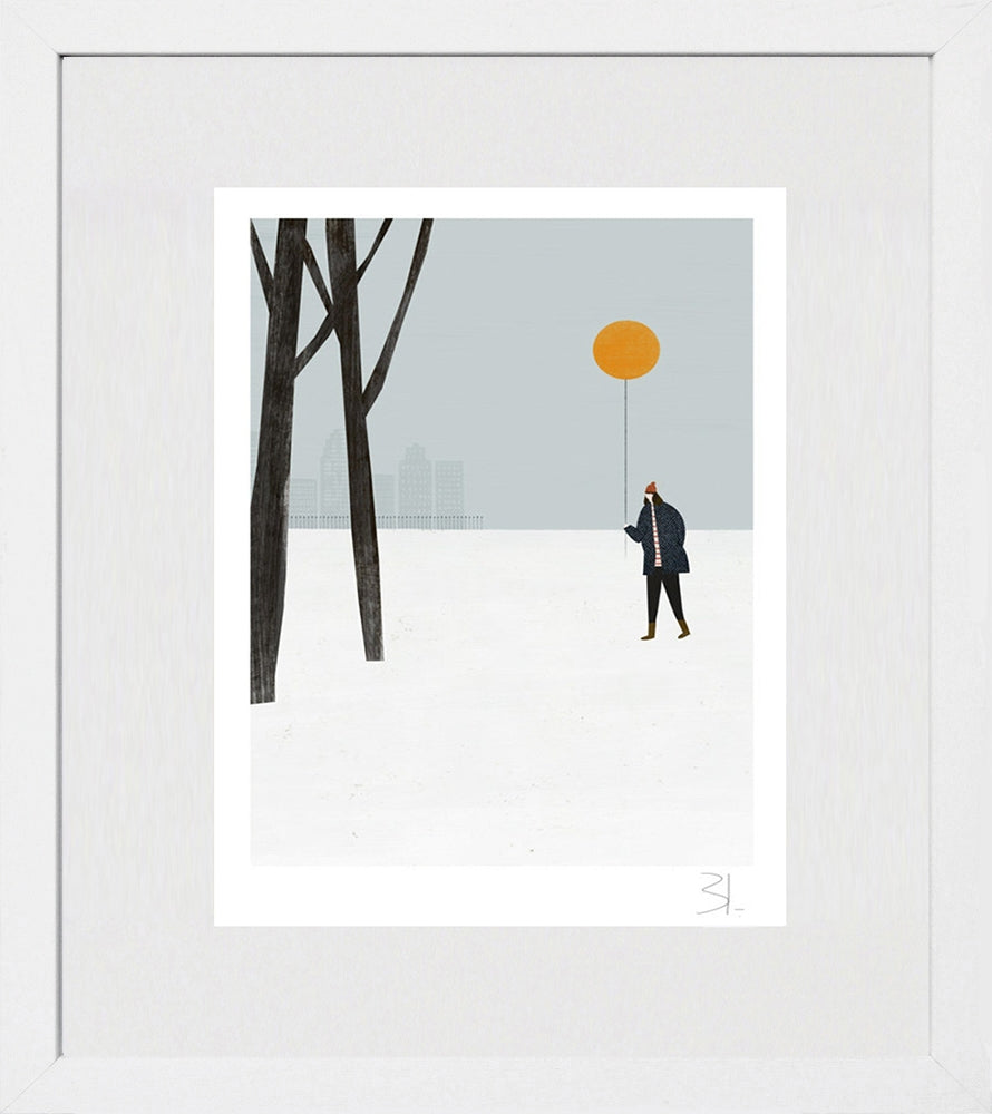 Winter Sun White Frame