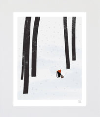 Winter Tourist Unframed