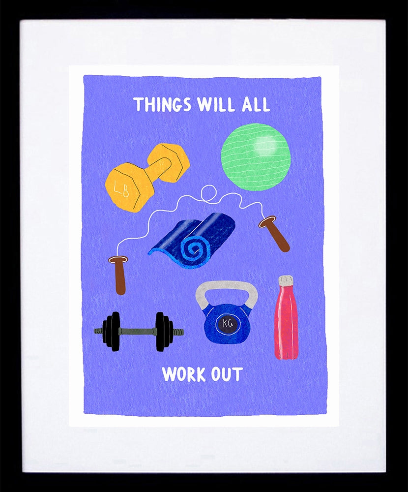 Lockdown - Things Will All Work Out Black Frame