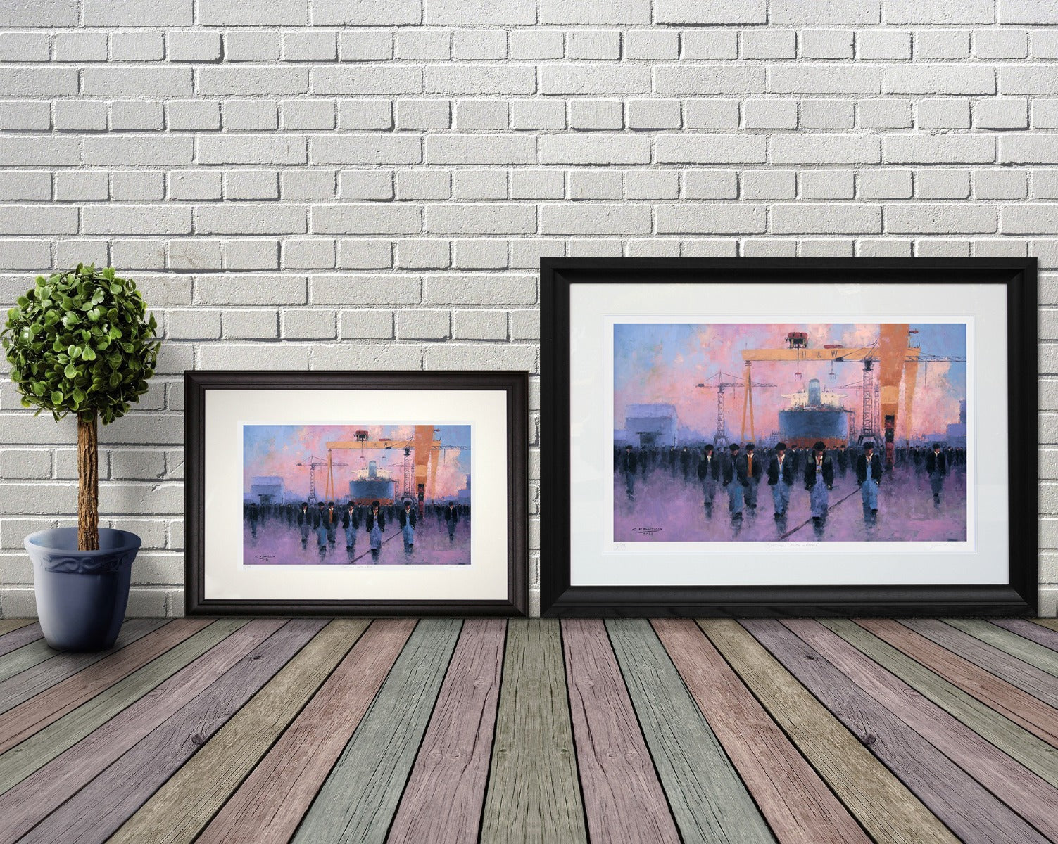 Print - Yardmen And Cranes