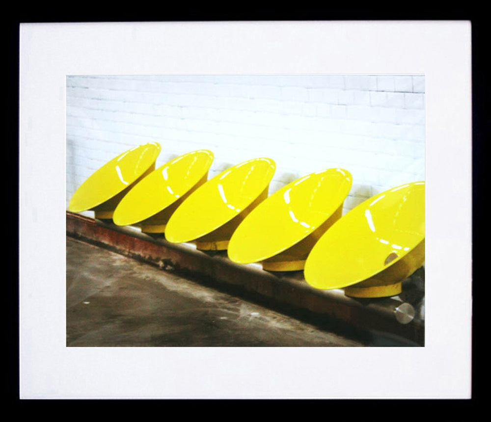 Paris In Yellow - Metro Seats Framed