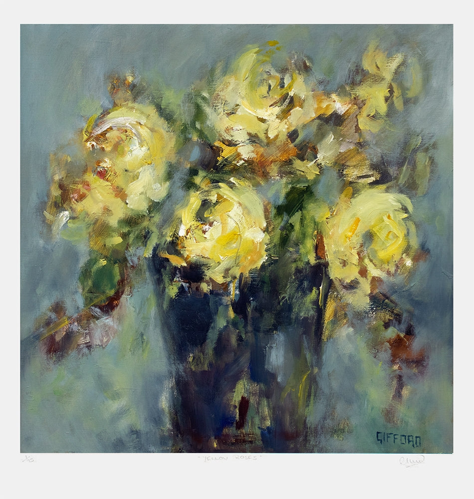 Print - Yellow Roses Unframed