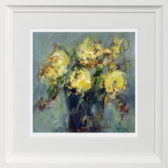 Print - Yellow Roses Framed