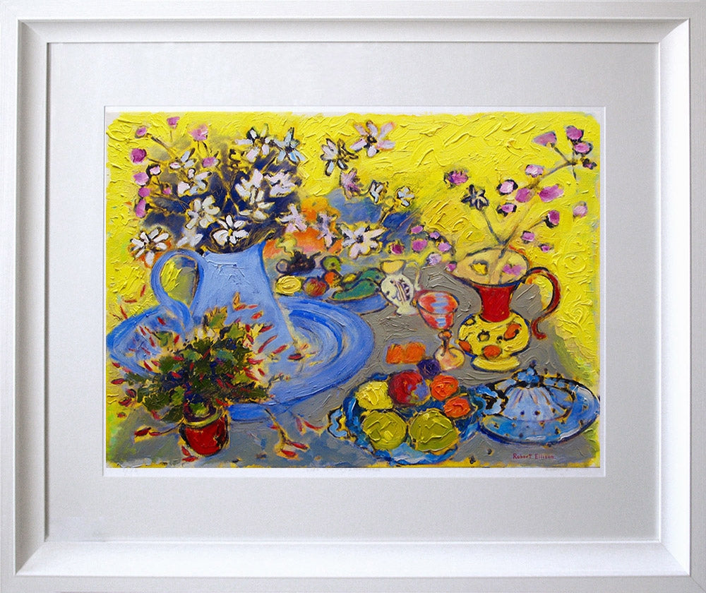 Yellow Still Life Framed