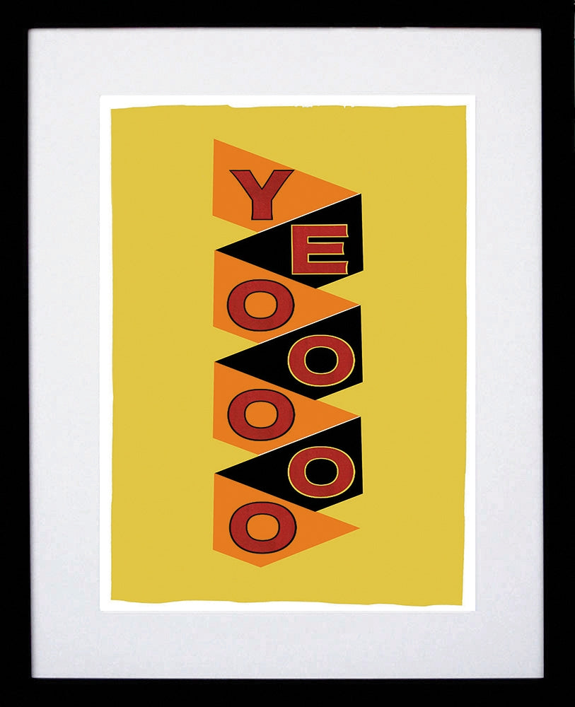 Northern Irish Slang - Yeooooo Black Frame