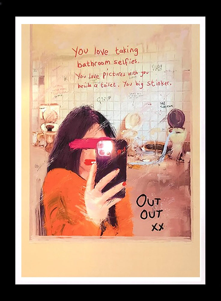 You Big Stinker - Flat Black Frame