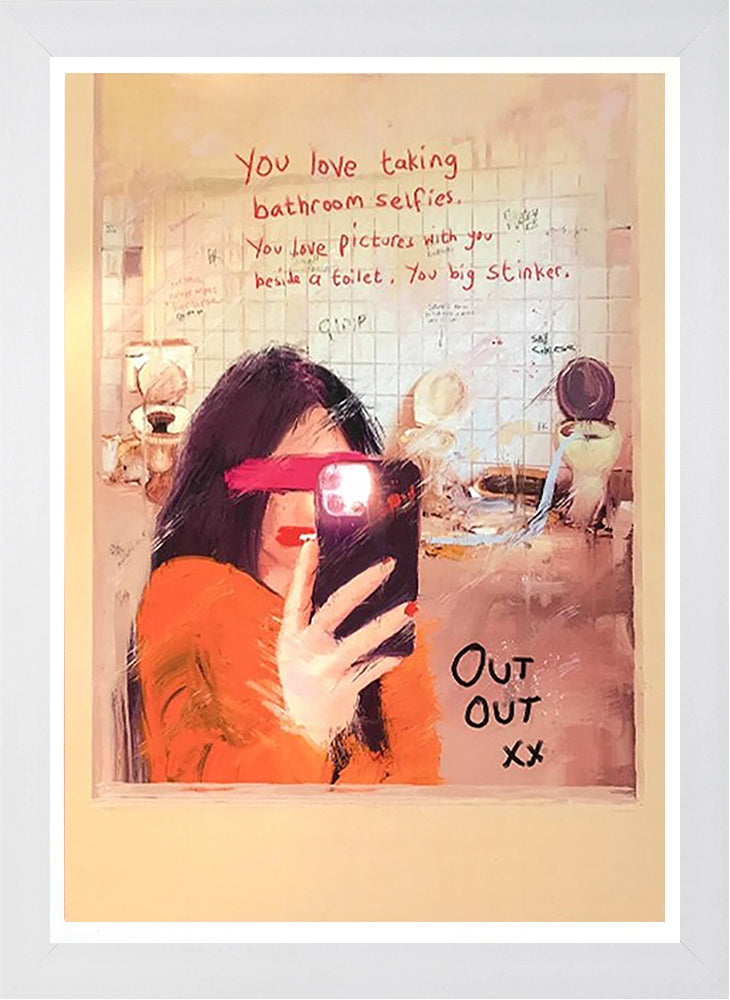 You Big Stinker - Flat White Frame