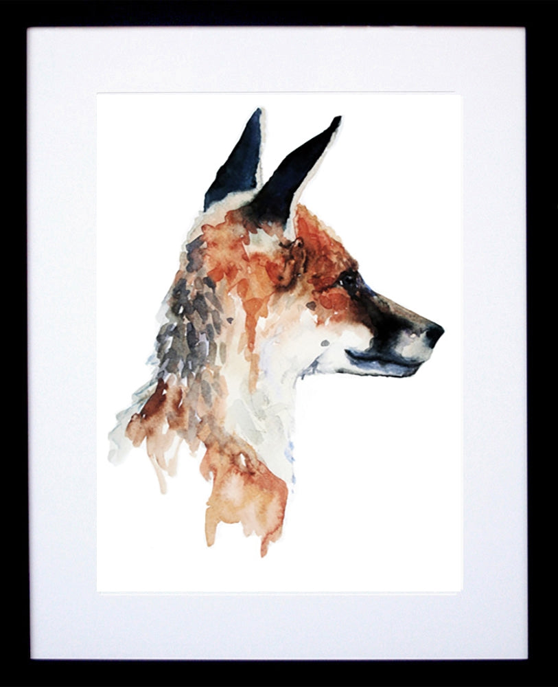 Animals Fox - Young Cub Frame Black