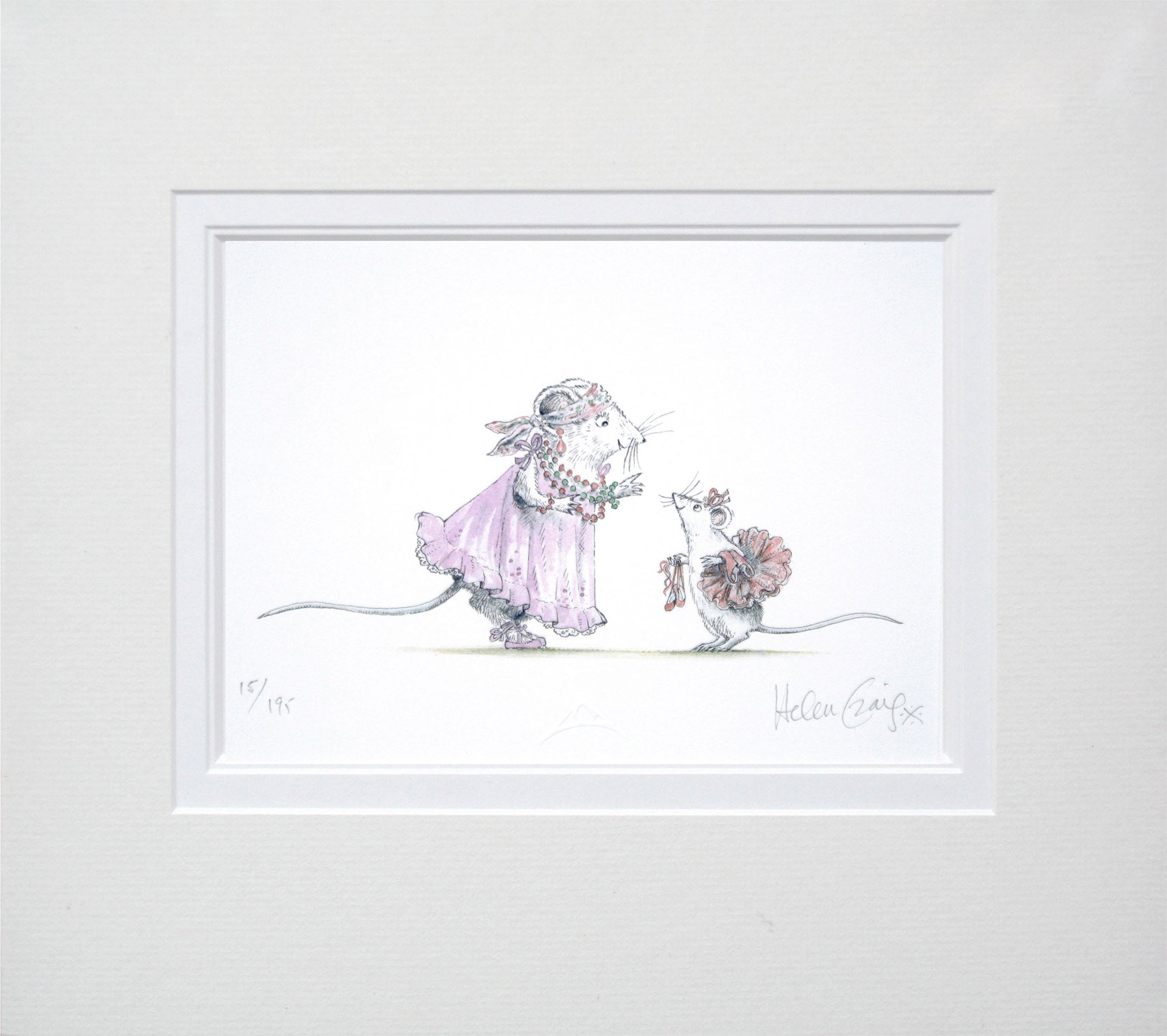 Miss Lily Tells Angelina That She Is A Good Little Dancer Artist Proof-Available In One Size Only-Unframed
