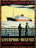 Ireland Co Antrim - Belfast Liverpool Ferry (UF) 30x40 