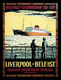 Ireland Co Antrim - Belfast Liverpool Ferry (FB) 30x40