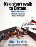 Ireland Co Antrim - Belfast To Heysham Larne To Stranrear Ferry (UF) 70x100